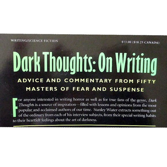 Book: Dark Thoughts on Writing By Stanley Wiater - Picture 4 of 8